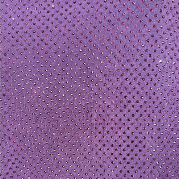 Meshki Long Sleeve Diamonte Purple Dress - Picture 5 of 6